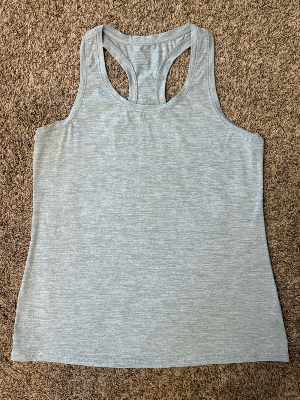 Jockey Women’s Light Gray Racerback Sleek Everyday/Workout Tank Top